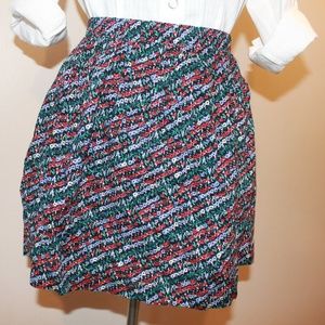 Forever 21 Floral printed mini skirt